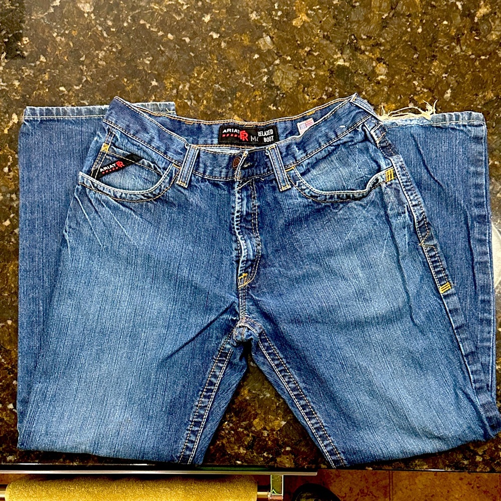 Ariat Men's M4 FR Relaxed Boot Denim Jeans